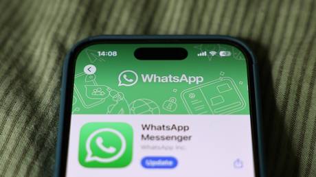 FILE PHOTO: WhatsApp messenger on App Store.