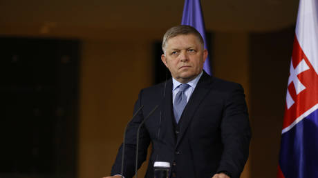 FILE PHOTO: Slovak Prime Minister Robert Fico.