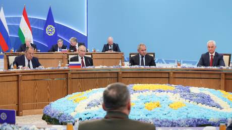 FILE PHOTO: The expanded format meeting of the Collective Security Council (CSC) of the Collective Security Treaty Organisation (CSTO).