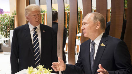FILE PHOTO: US President Donald Trump and Russian President Vladimir Putin.