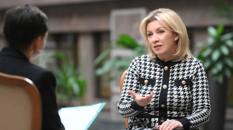 Russian Foreign Ministry spokeswoman Maria Zakharova.