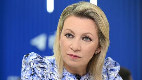 Russian Foreign Ministry spokeswoman Maria Zakharova.