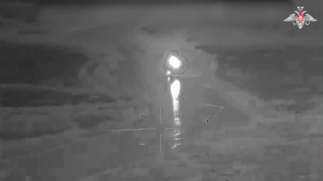 WATCH Russian naval drone take out Ukrainian warship