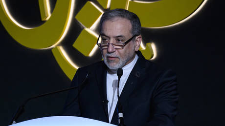 Iranian Foreign Minister Abbas Araghchi at an event in Doha, Qatar, February 7, 2026.