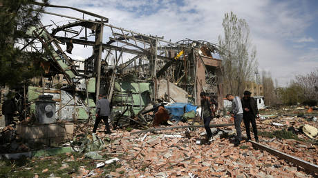 The aftermath of a US-Israeli strike on a university in Tehran.