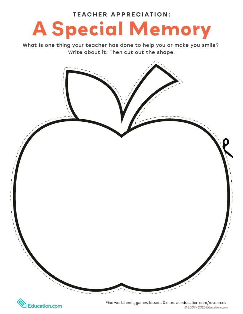 Teacher appreciation week resources for kids to say thanks!