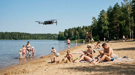 Talking drones patrol Belarusian beaches (VIDEO)