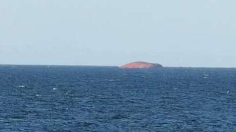 A vessel capsized off Odessa, Ukraine on July 26, 2026.